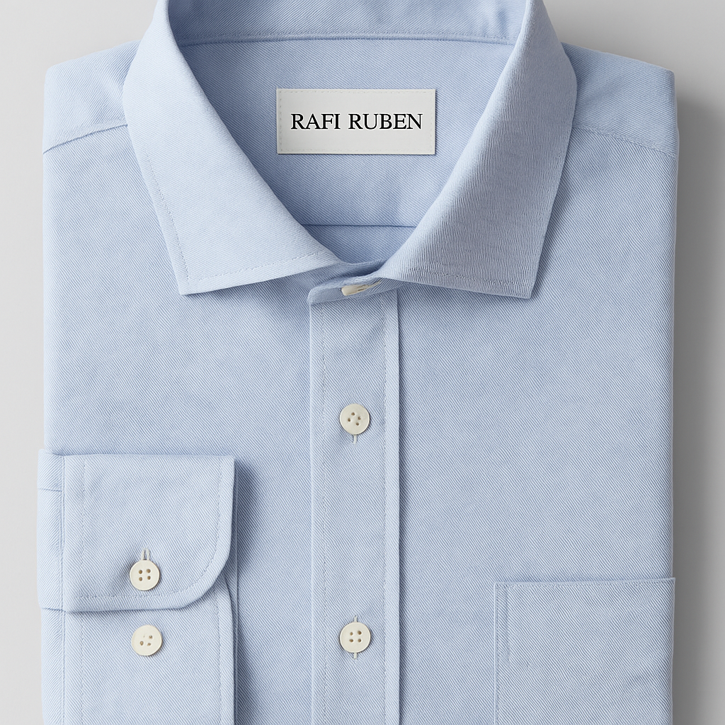 Camicia Bianca Fil a Fil